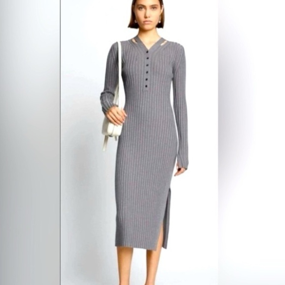 Proenza Schouler Merino Ribbed Maxi Dress
